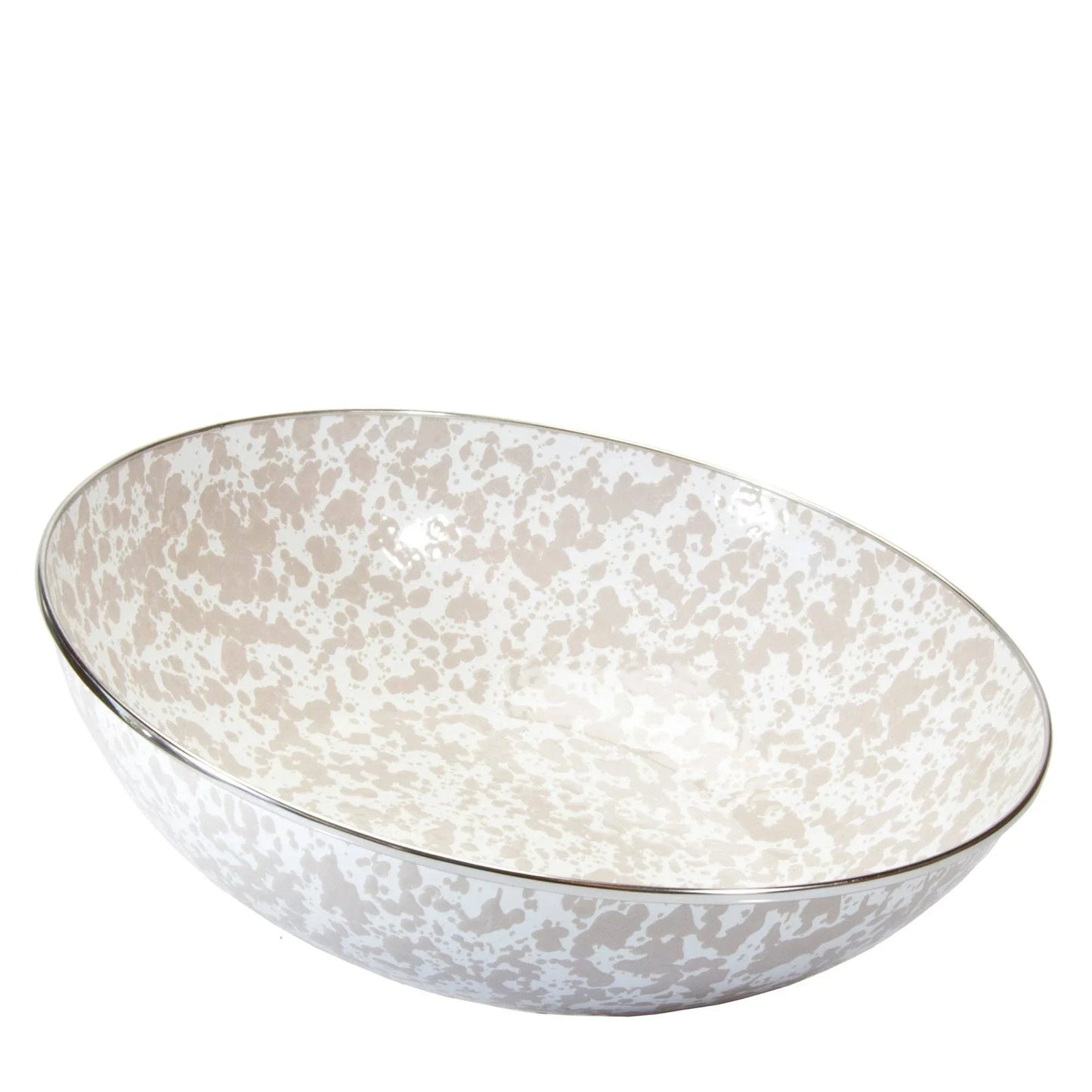 Golden Rabbit Enamelware Swirl Catering Bowl