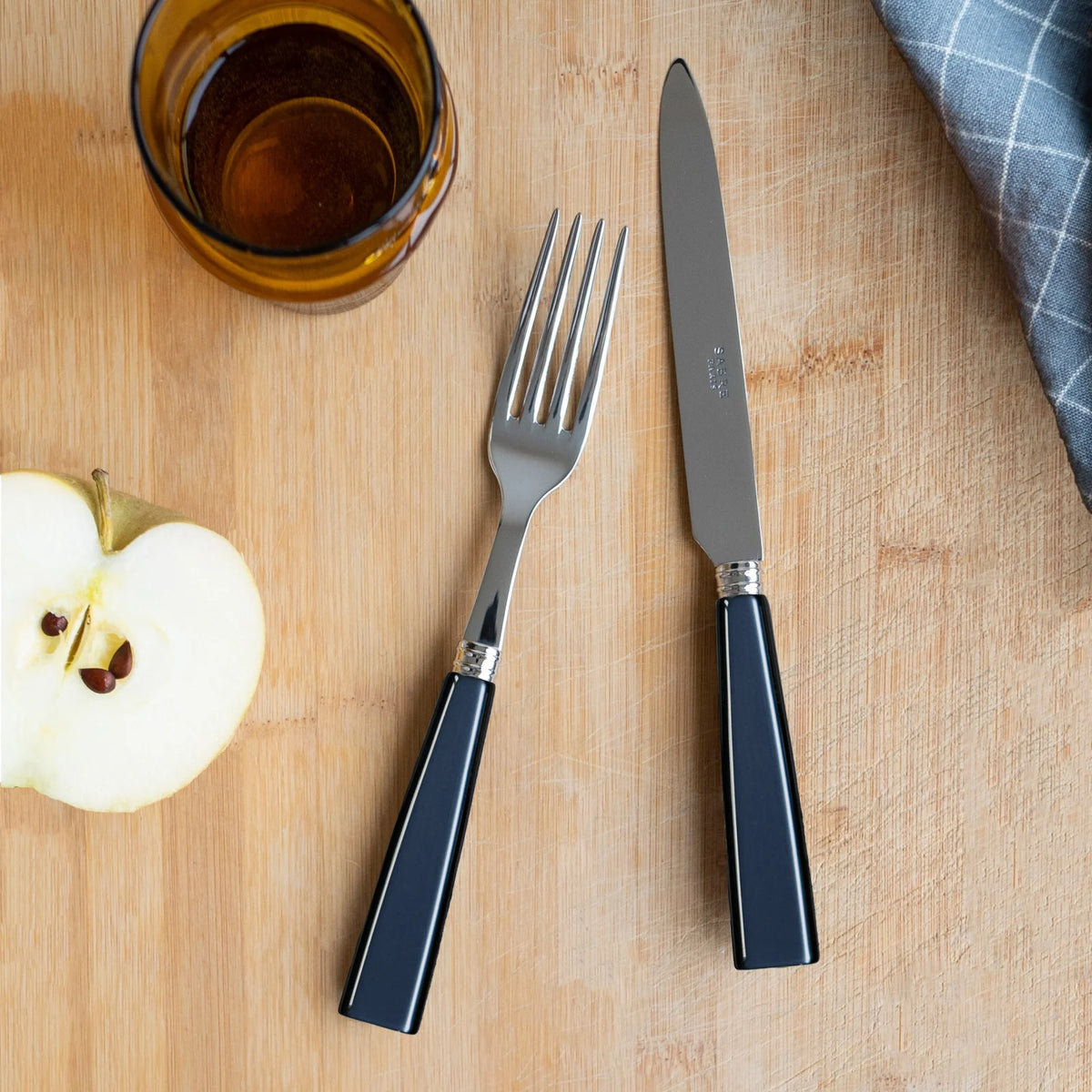 Sabre Icône 5-Piece Place Setting, Steel Blue