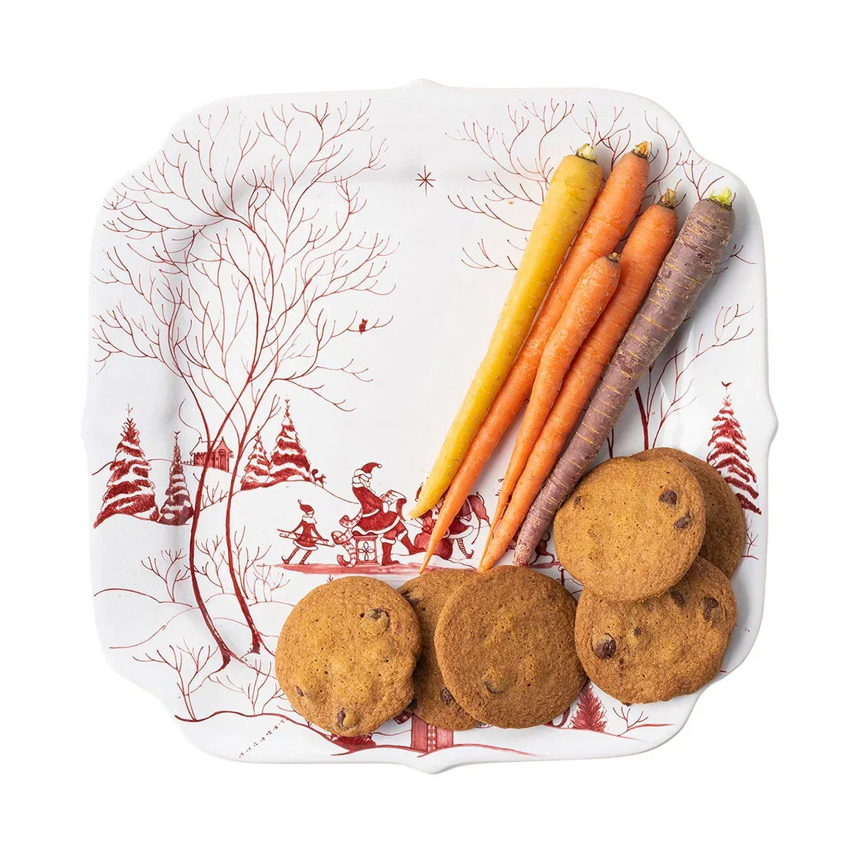 Juliska Country Estate Winter Frolic Cookie Tray - Ruby