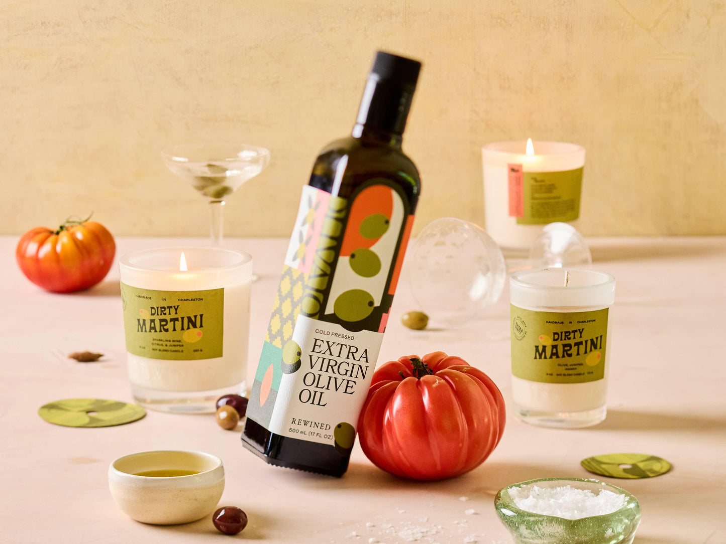 Rewined Dirty Martini Candle 10 oz - Marcel’s Culinary Experience