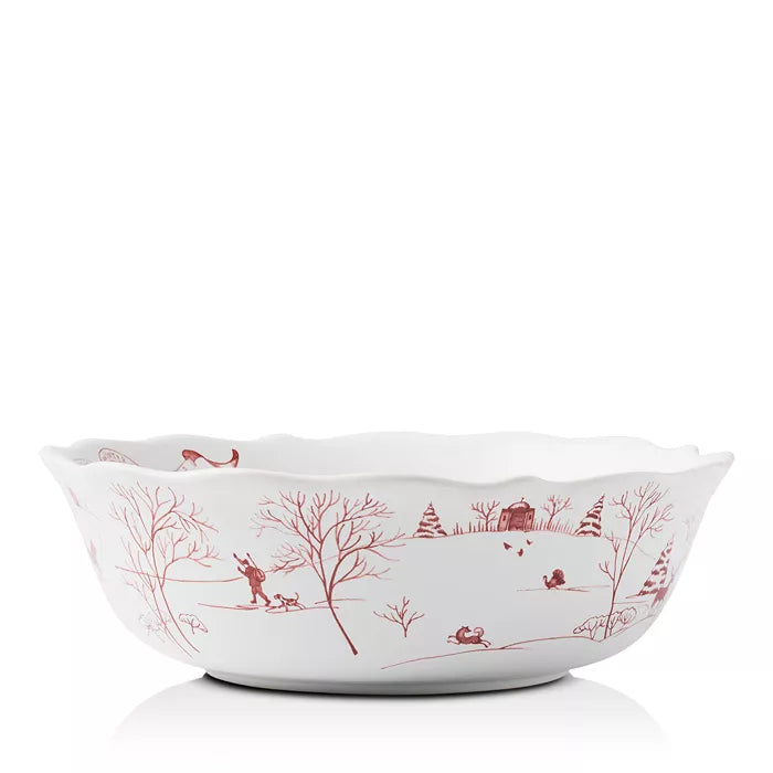 Juliska Country Estate Winter Frolic 10" Serving Bowl - Ruby - Marcel’s Culinary Experience