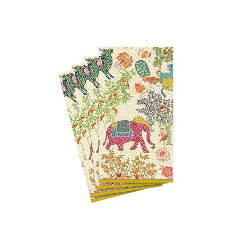Caspari Le Jardin De Mysore Paper Guest Towel Napkins - 15 Per Package - Marcel’s Culinary Experience