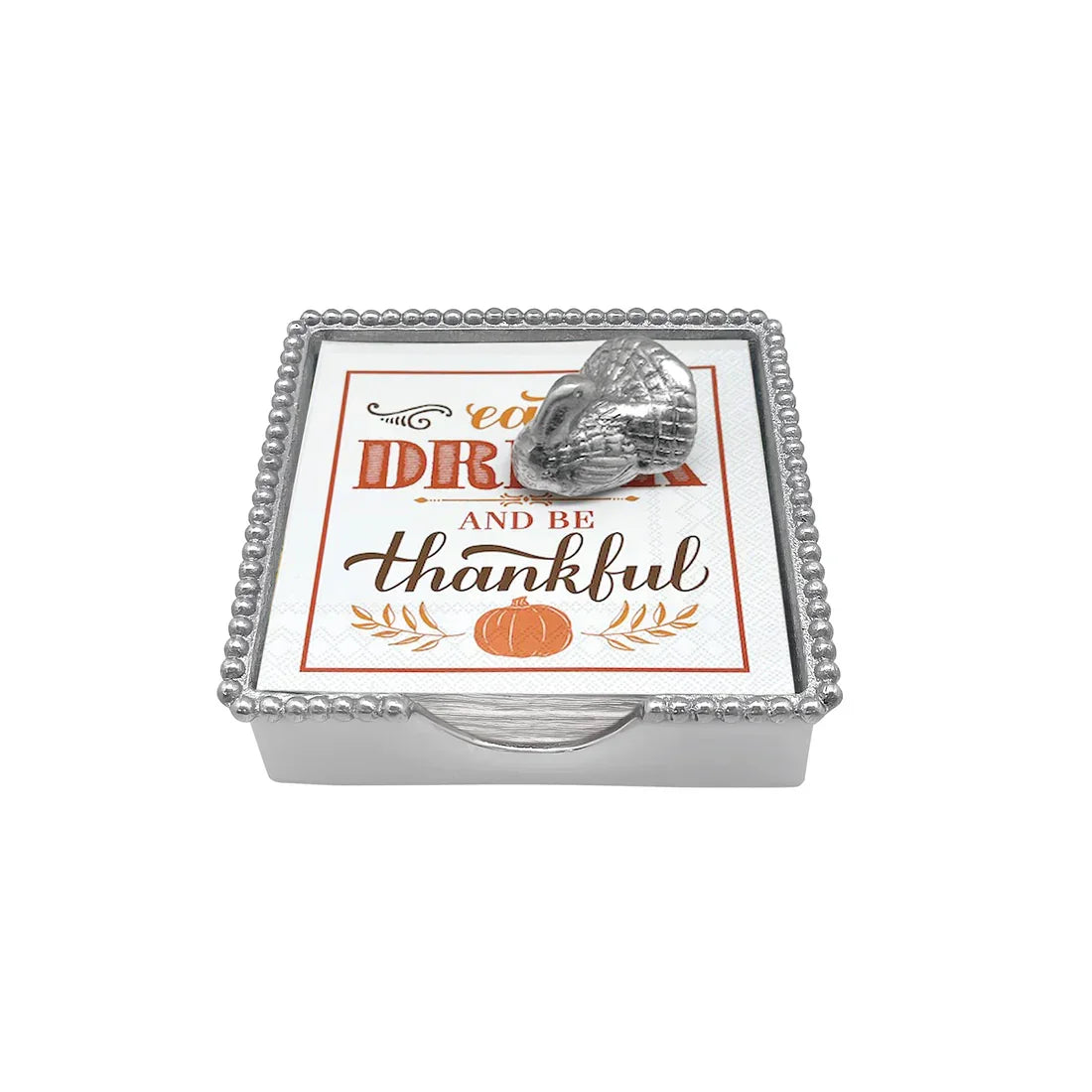 Turkey Beaded Napkin Box - Marcel’s Culinary Experience