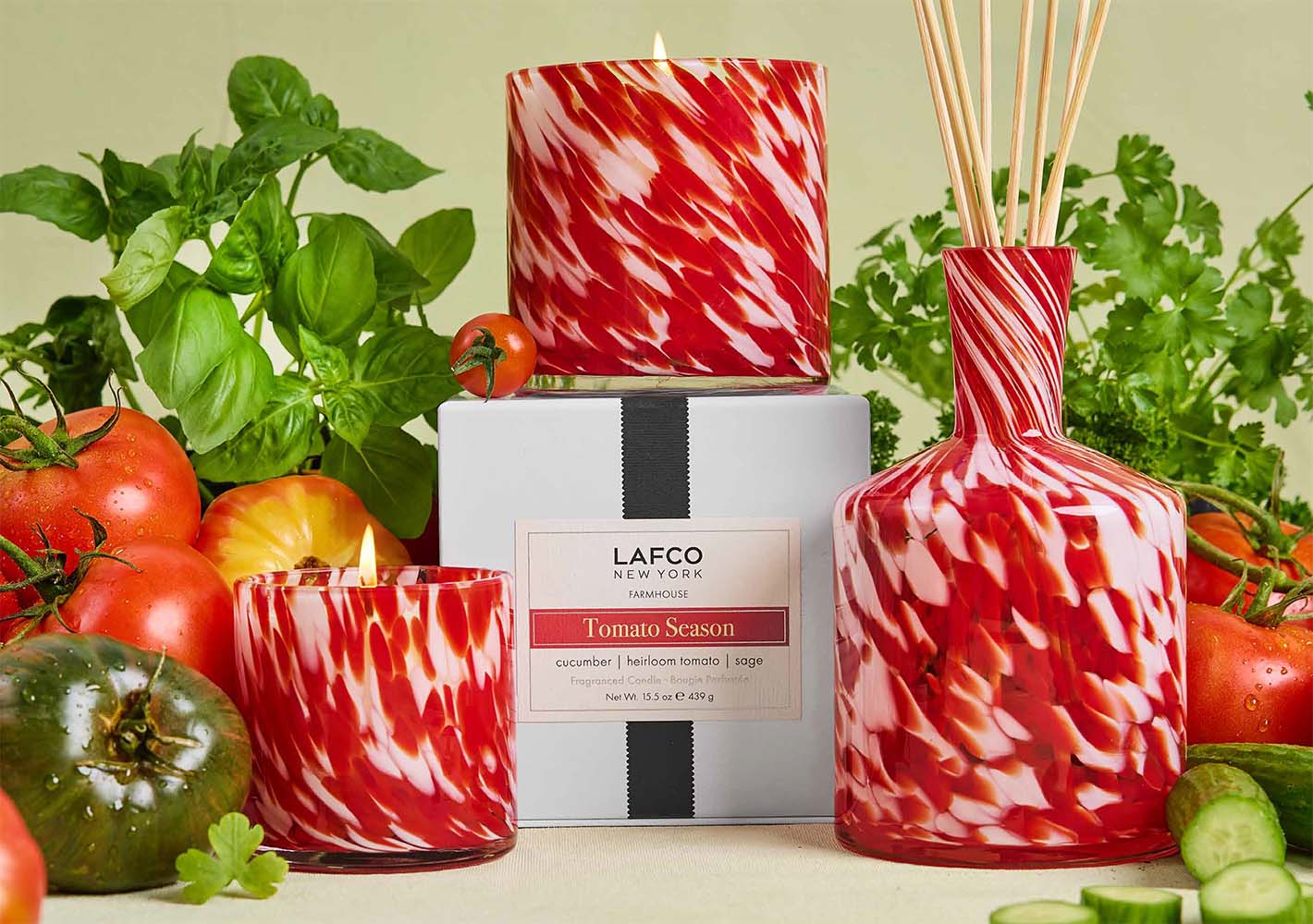 LAFCO Tomato Season Signature Candle -15.5 oz