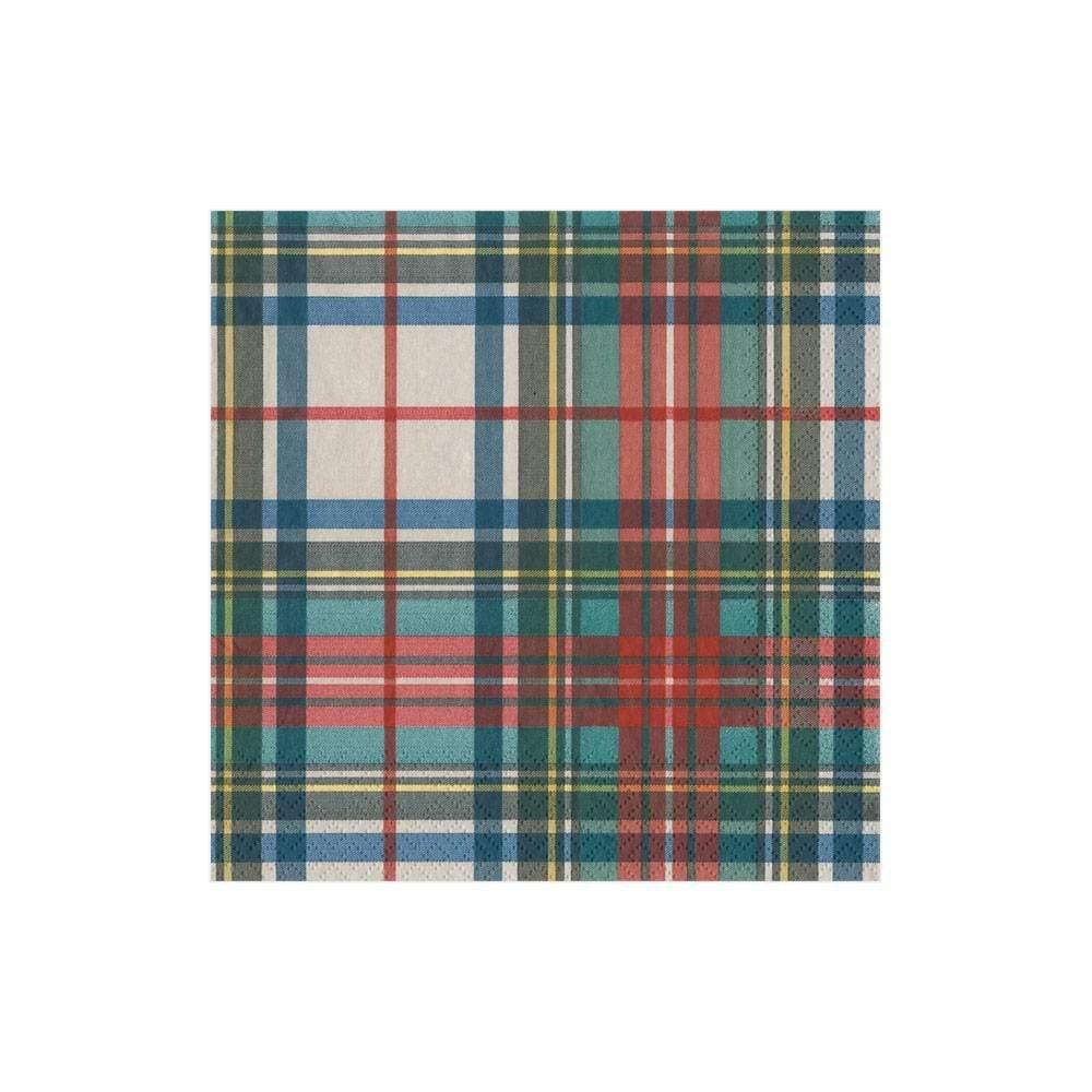 Dress Stewart Tartan Paper Cocktail Napkins - 20 Per Package - Marcel’s Culinary Experience