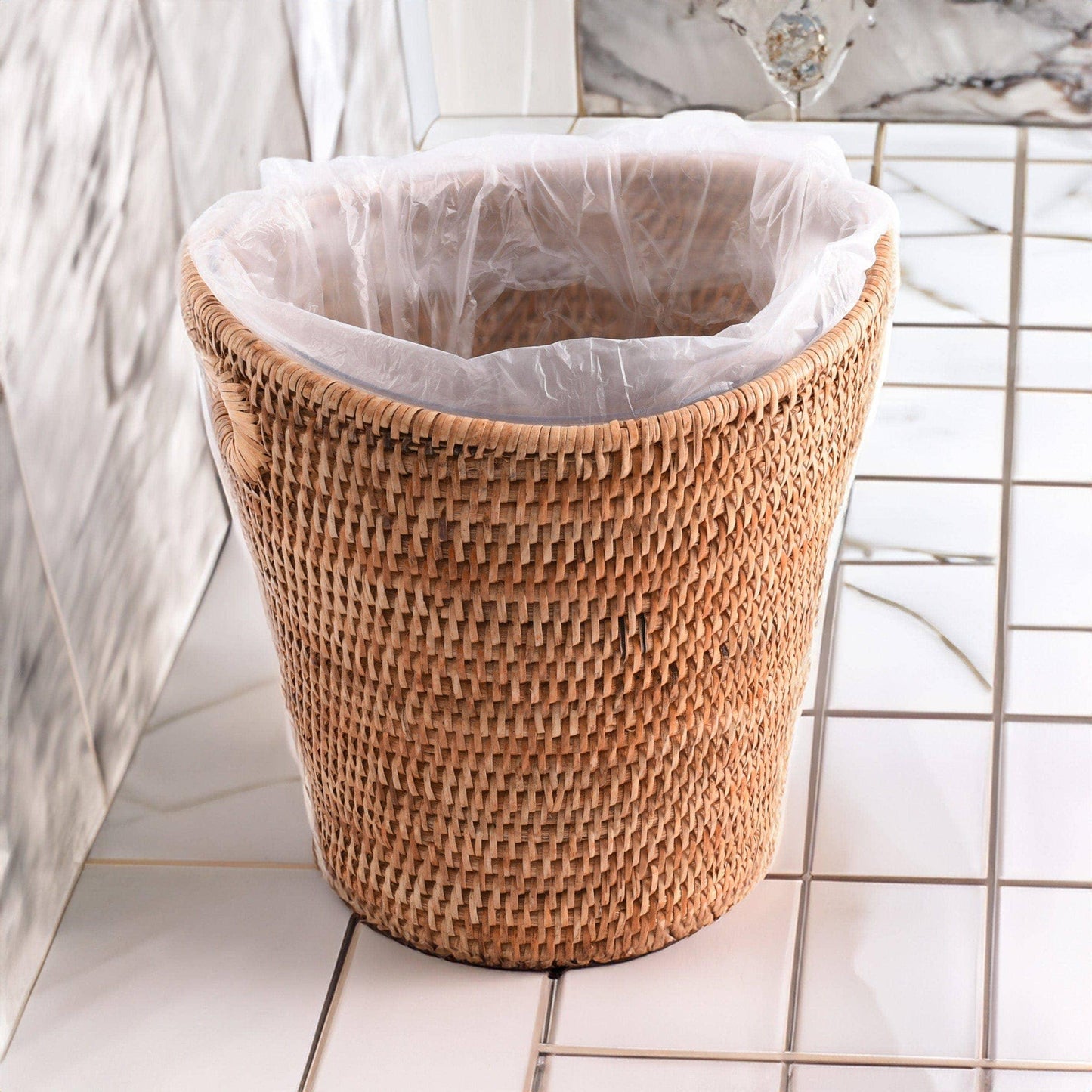 Vagabond House Hand Woven Rattan Wicker Champagne Bucket / Ice Bucket - Marcel’s Culinary Experience