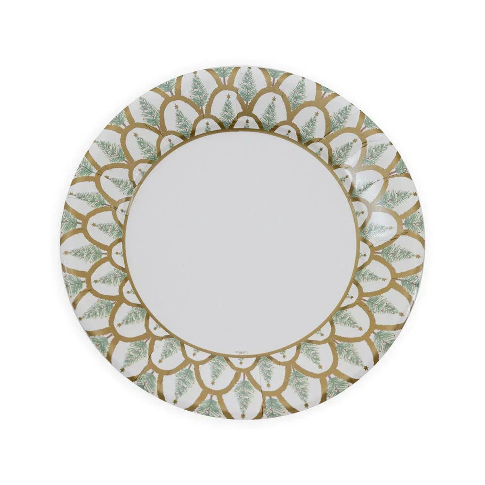 Deco Christmas Gold Dinner Plates