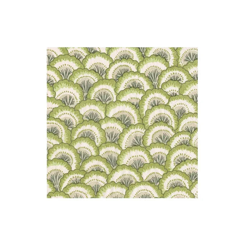 Caspari Pontchartrain Scallop Green Cocktail Napkins - 20 Per Package - Marcel’s Culinary Experience