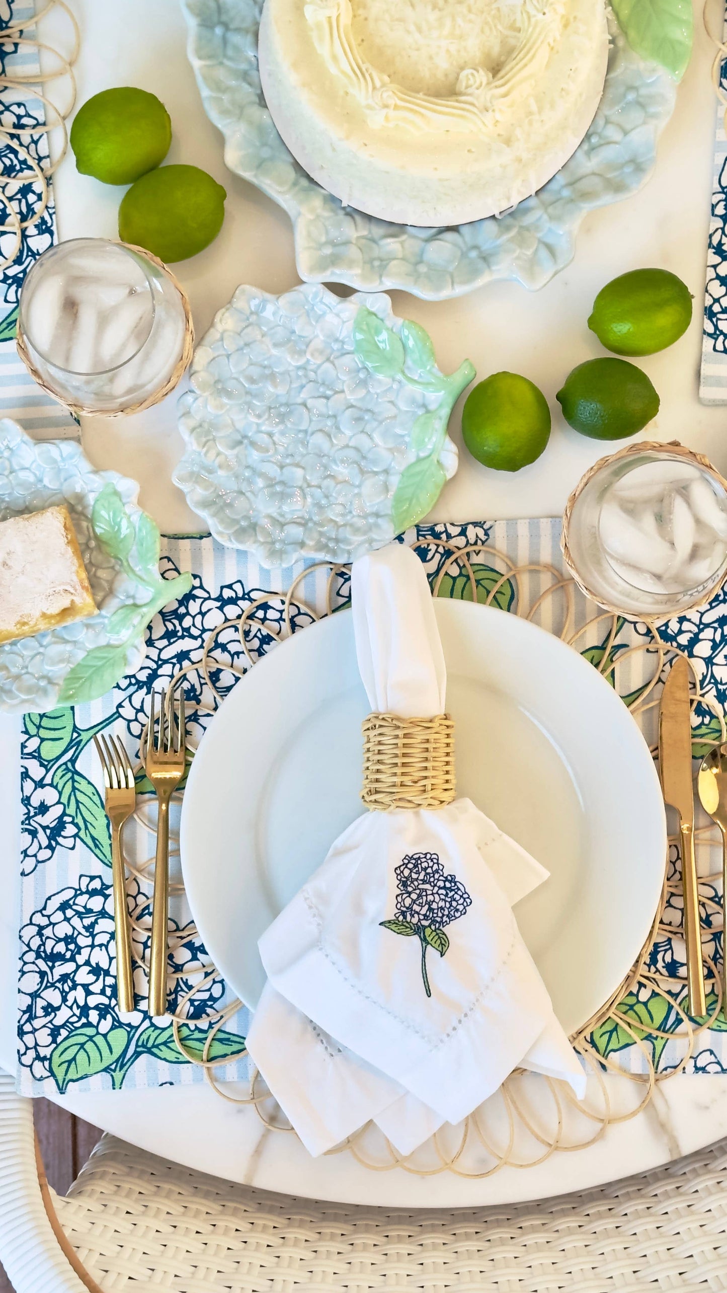 Hydrangea Serving Platter