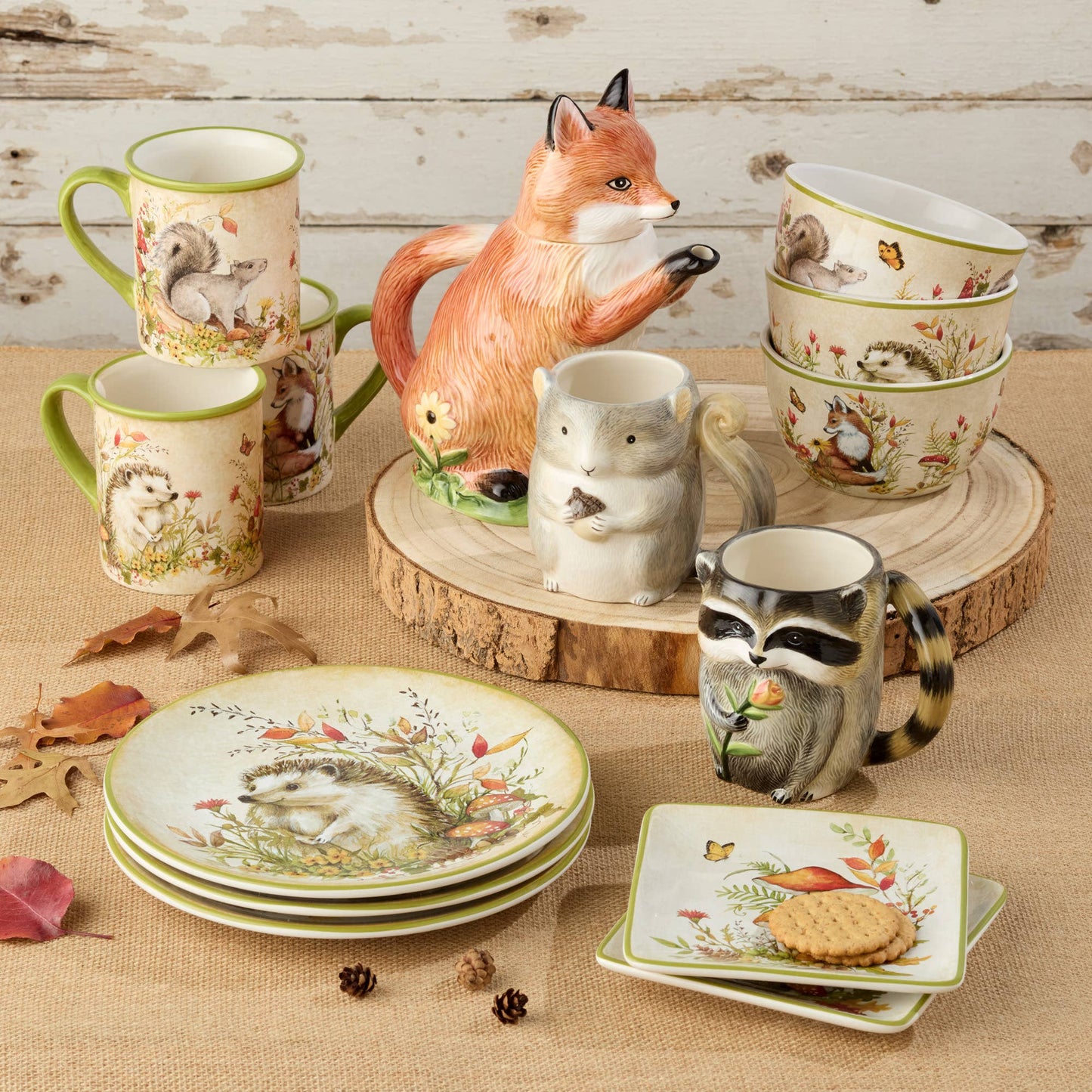 Woodland Critters Fall 3-D Mug 16 oz. Assorted
