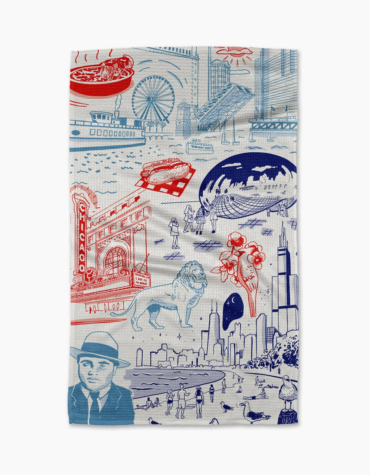 Chicago in Color Tea Towel