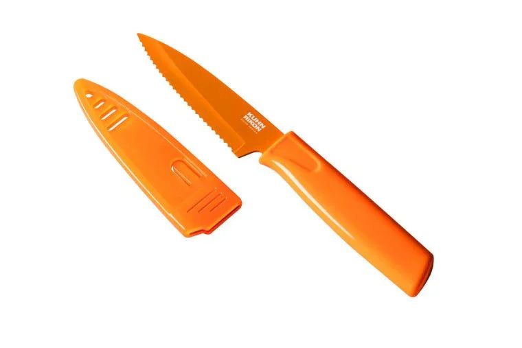 Kuhn Rikon Paring Knife Colori Serrated, Orange - Bulk - Marcel’s Culinary Experience