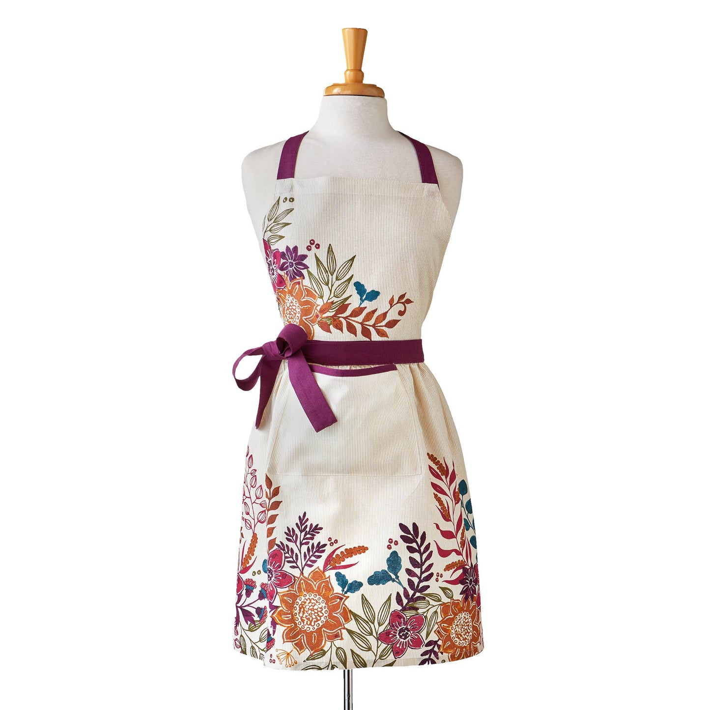 Autumn Bloom Apron Multi 100% Cotton Fall