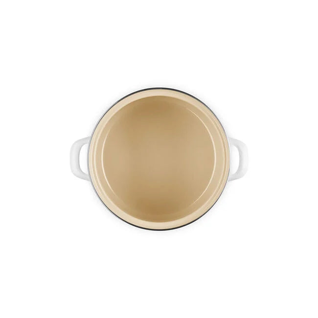 Le Creuset Traditional Petite Stockpot 3.8 qt - White