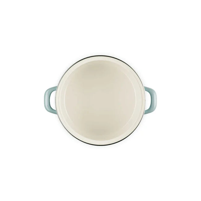 Le Creuset Traditional Petite Stockpot 3.8 qt - Sea Salt
