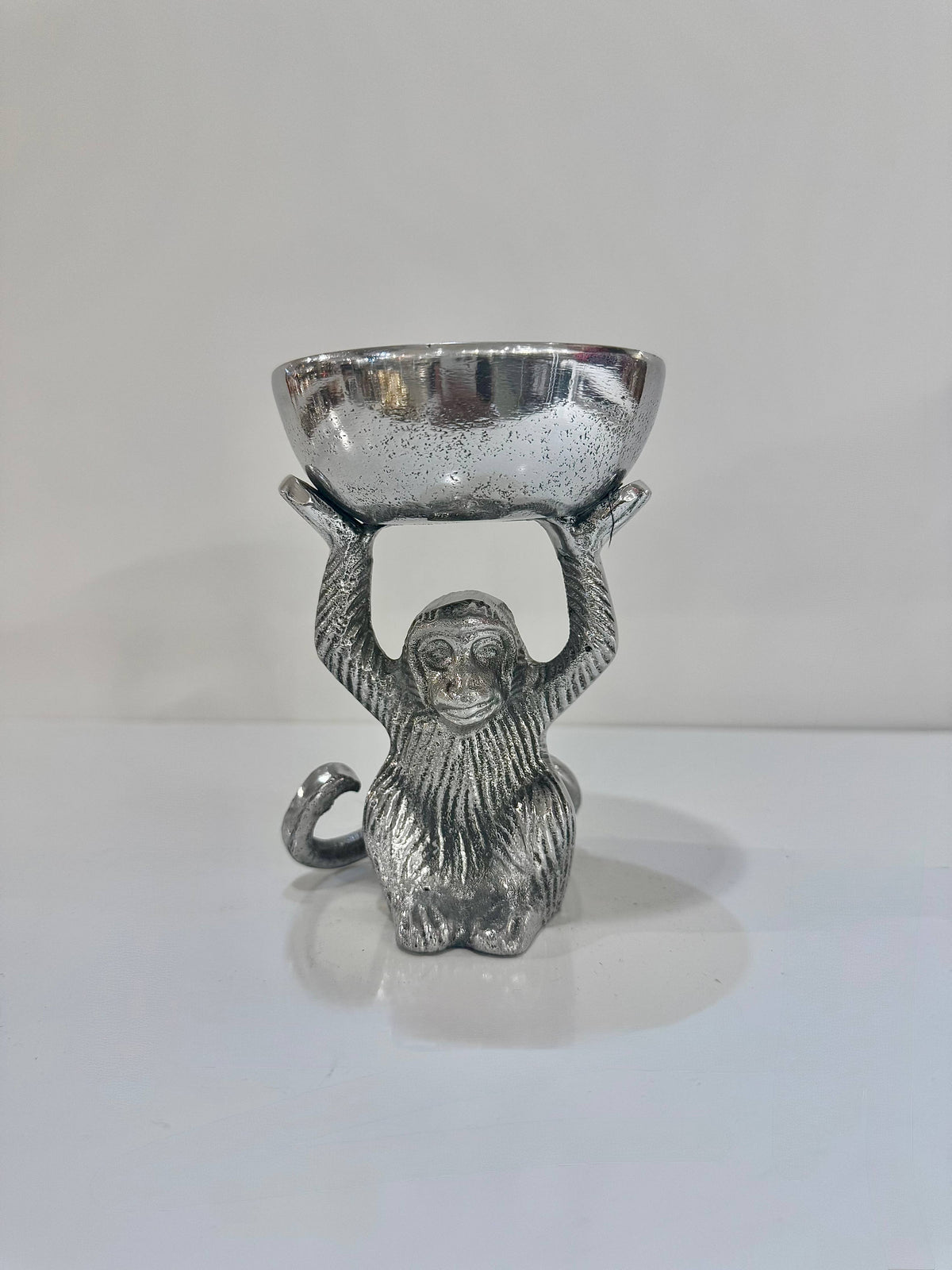 Small Silver Monkey Catchall Dish