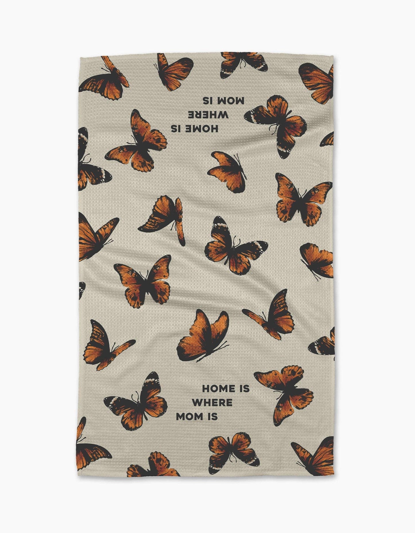 Geometry Love U Mom Tea Towel