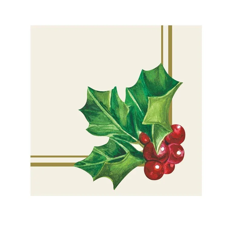 Hester and Cook Holly Cocktail Napkin - Marcel’s Culinary Experience