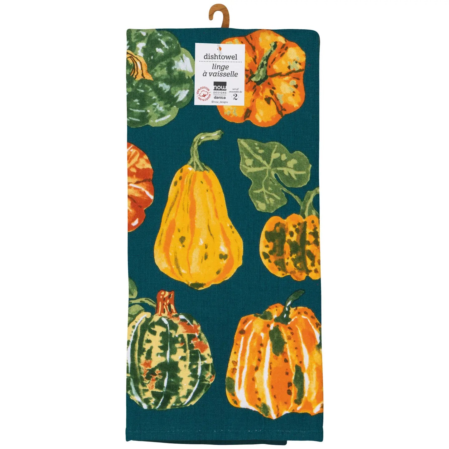Harvest Gourds Tea Towel