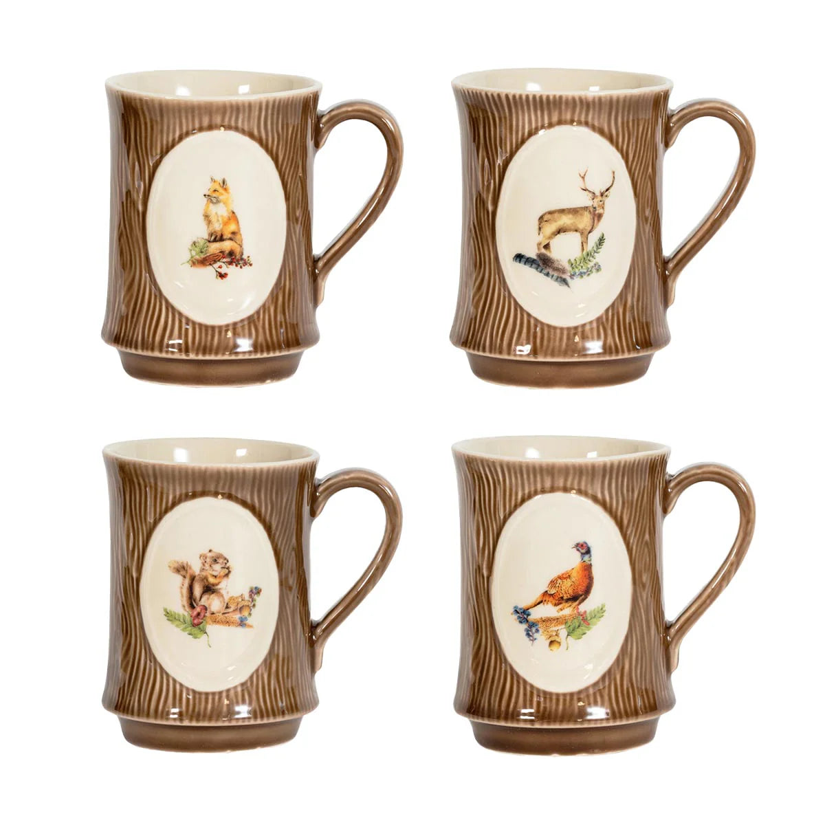 Juliska Forest Walk Animal Mugs, assorted set/4 - Marcel’s Culinary Experience