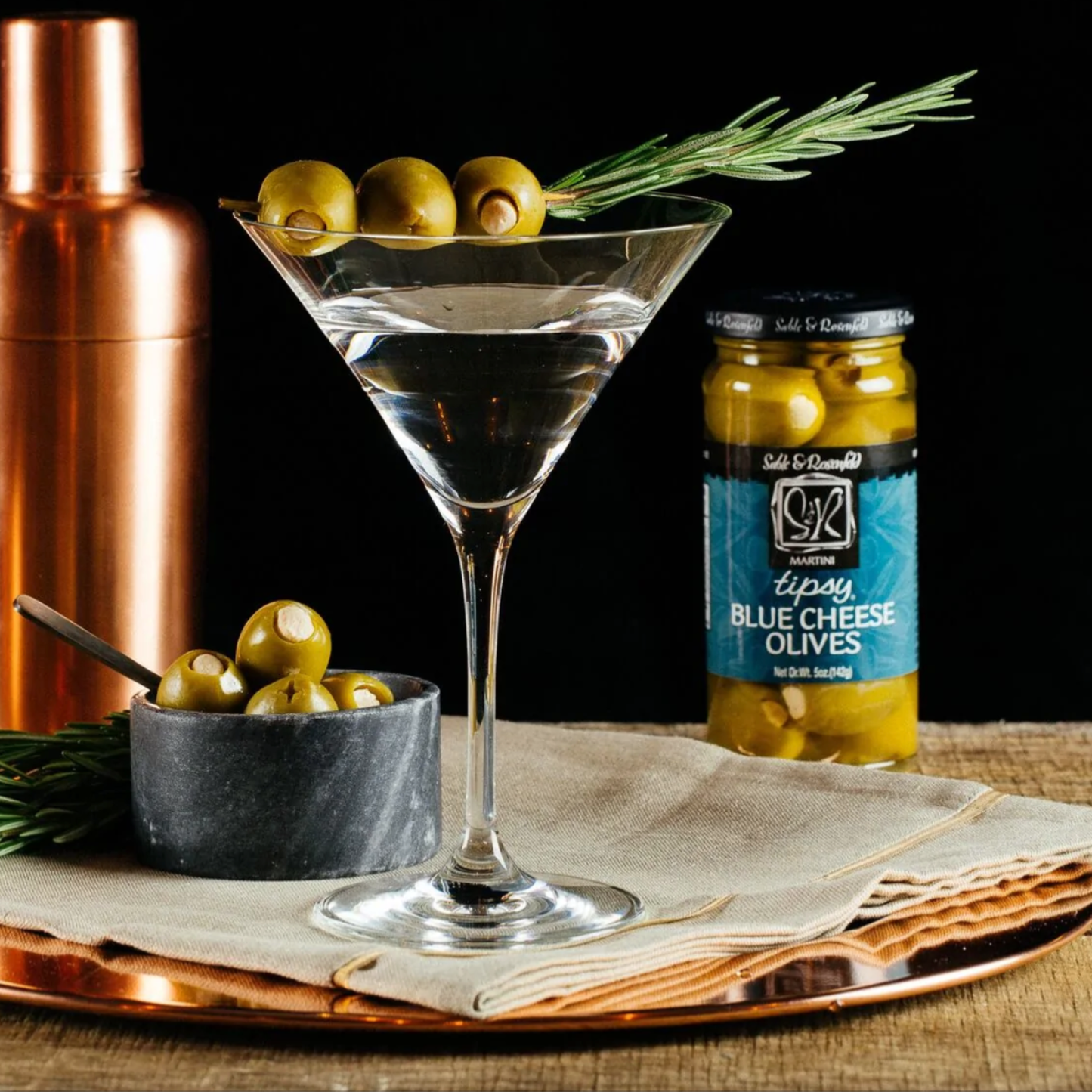 Sable & Rosenfeld Blue Cheese Stuffed Tipsy Olives - 5oz