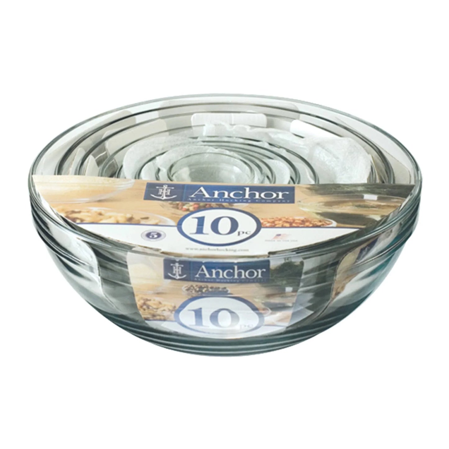 Anchor Hocking Nesting Mixing Bowl, Set 10 - Marcel’s Culinary Experience