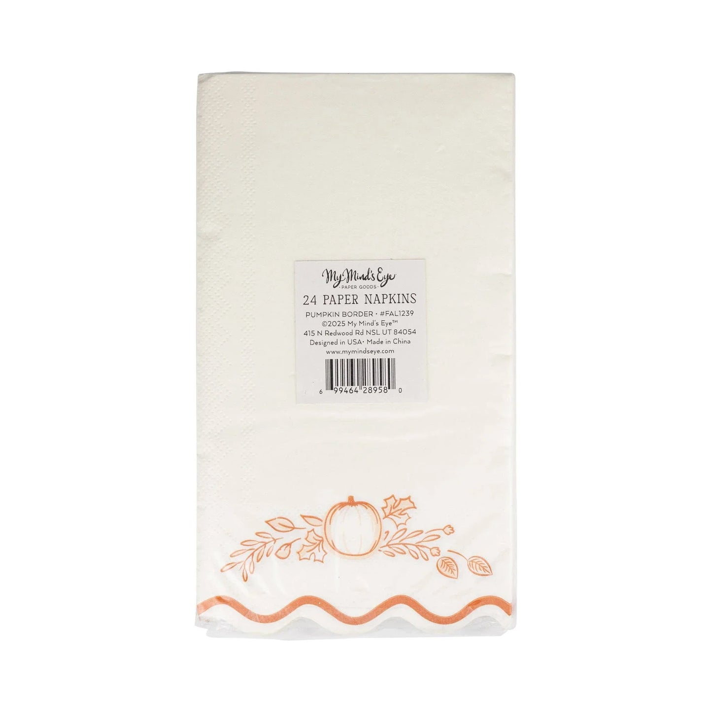 Falloween Pumpkin Guest Napkin - Marcel’s Culinary Experience