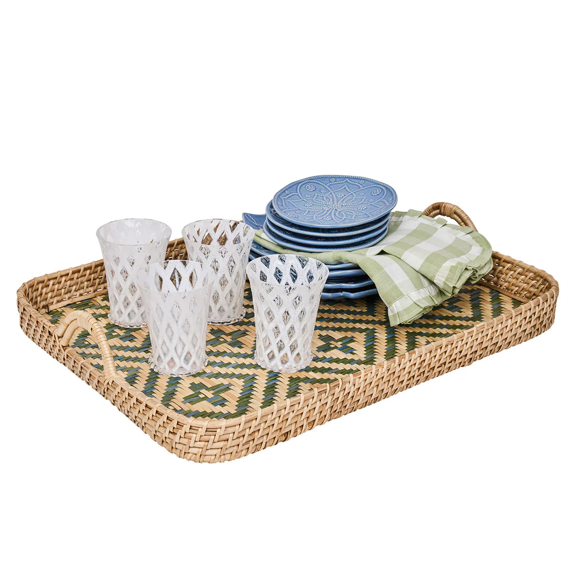 Juliska Villa Seville 18" Tray - Chambray