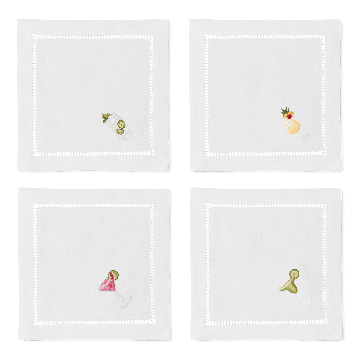 Summer Drinks Mixed Cocktail Napkin Set