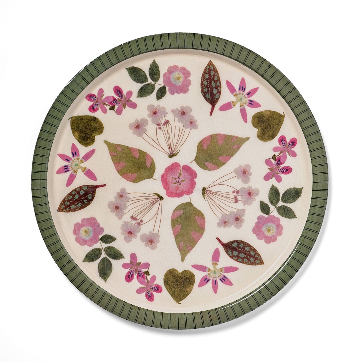 The Living Herbarium Large Round Enamel Serving Tray