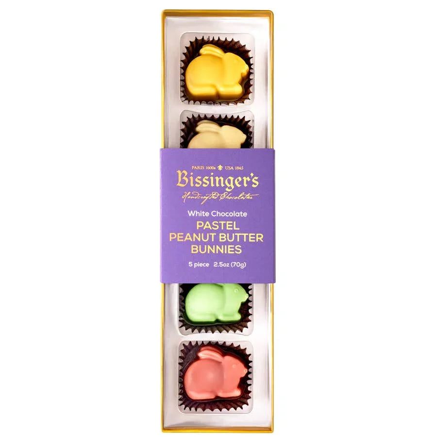 Bissinger's Pastel Peanut Butter Bunnies Flight - 5 PC - Marcel’s Culinary Experience