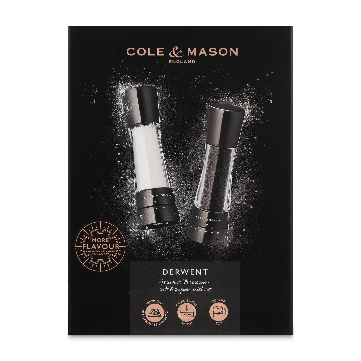 Cole & Mason Derwent Salt & Pepper Mill Gift Set, Iron Grey - Marcel’s Culinary Experience