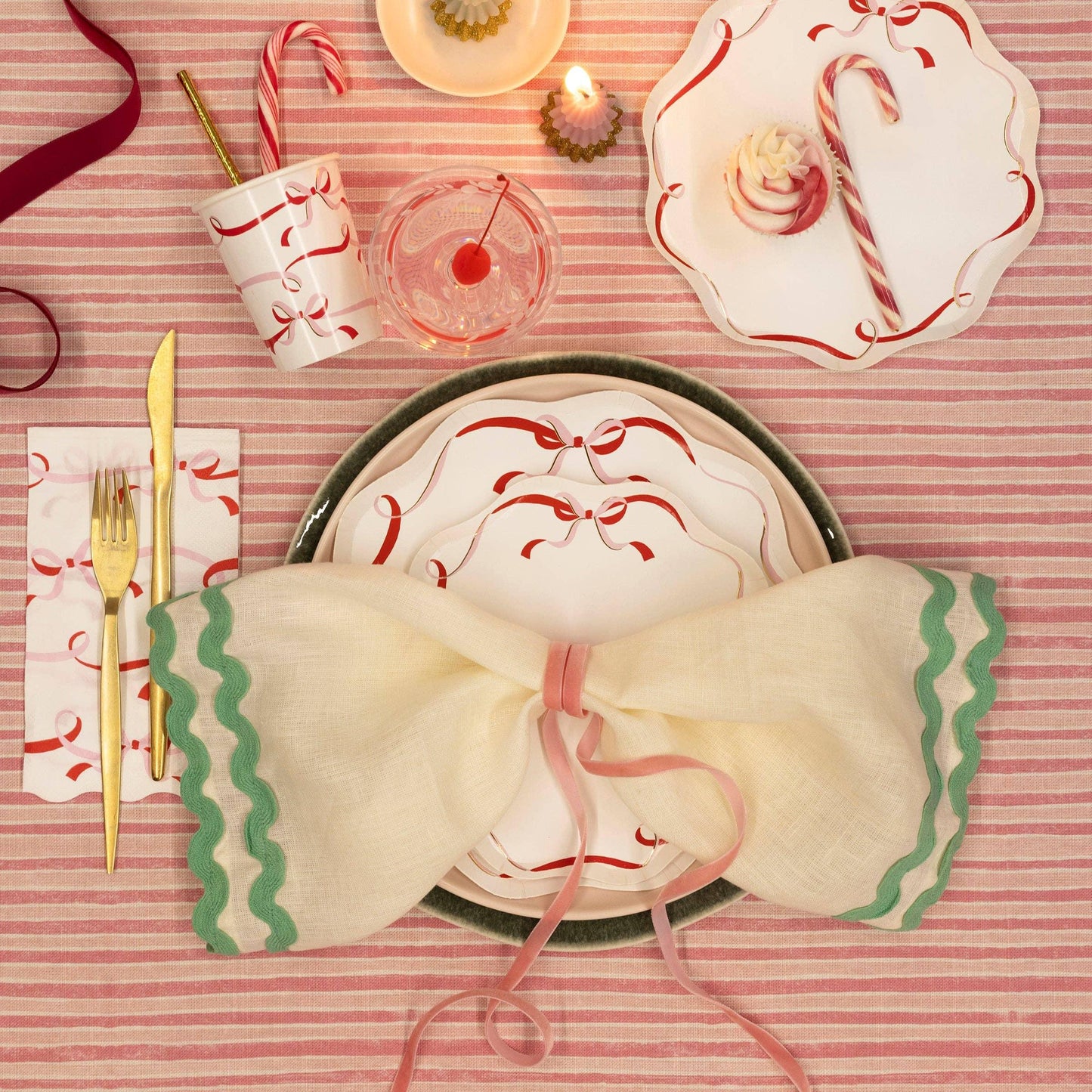 Meri Meri Ribbon Bow Guest Towels