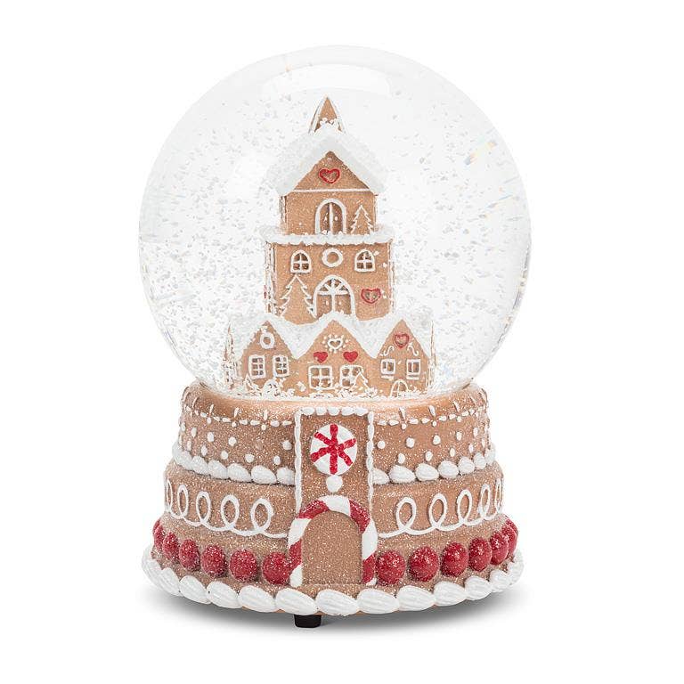 Medium Gingerbread House Christmas Snow Globe