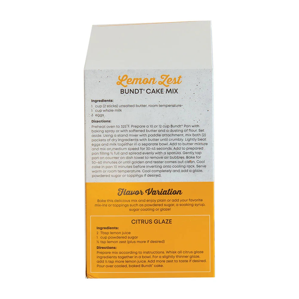 Lemon Zest Bundt Mix - Marcel’s Culinary Experience