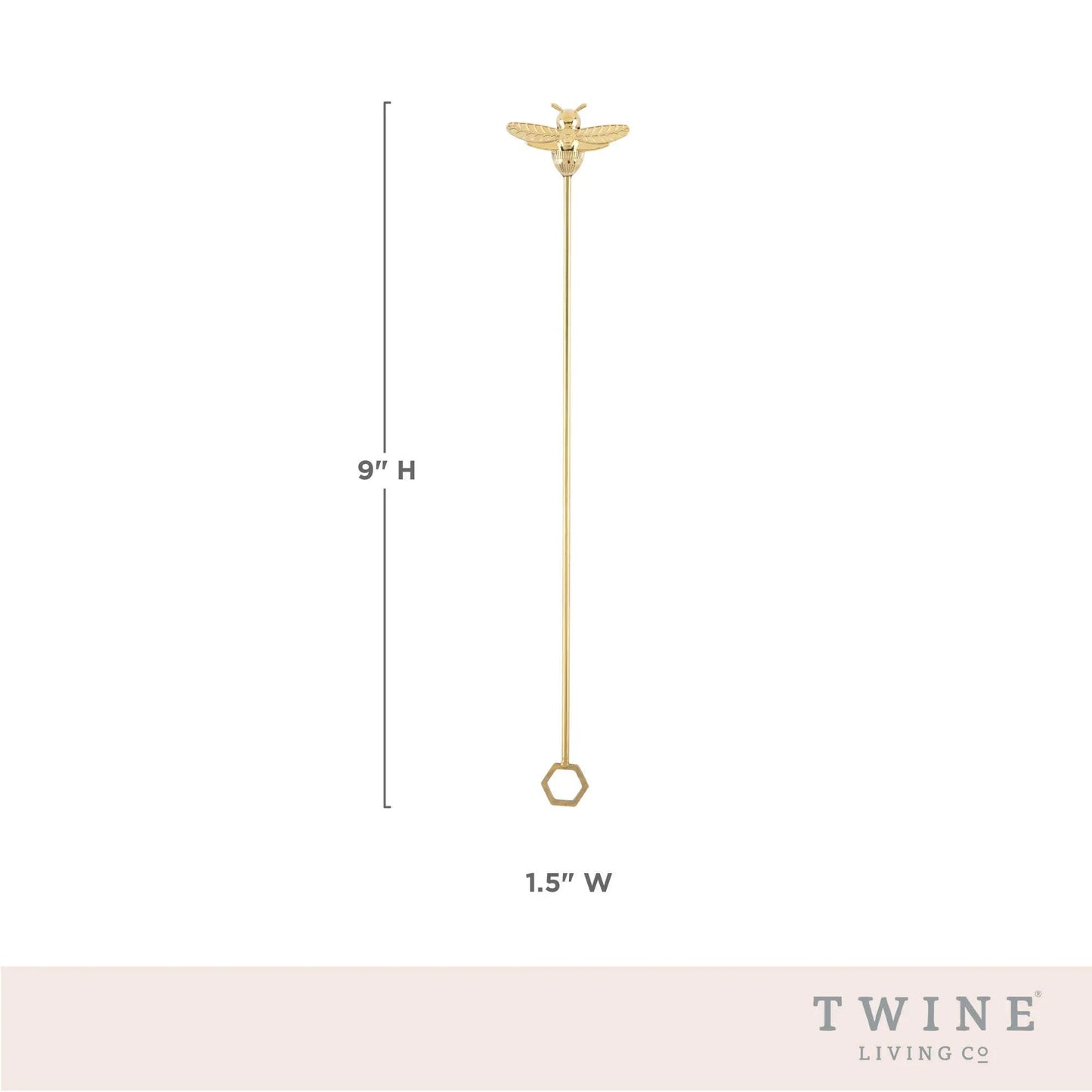 Gold Plated Stainless Steel Bumble Bee Stir Sticks Set of 4 - Marcel’s Culinary Experience