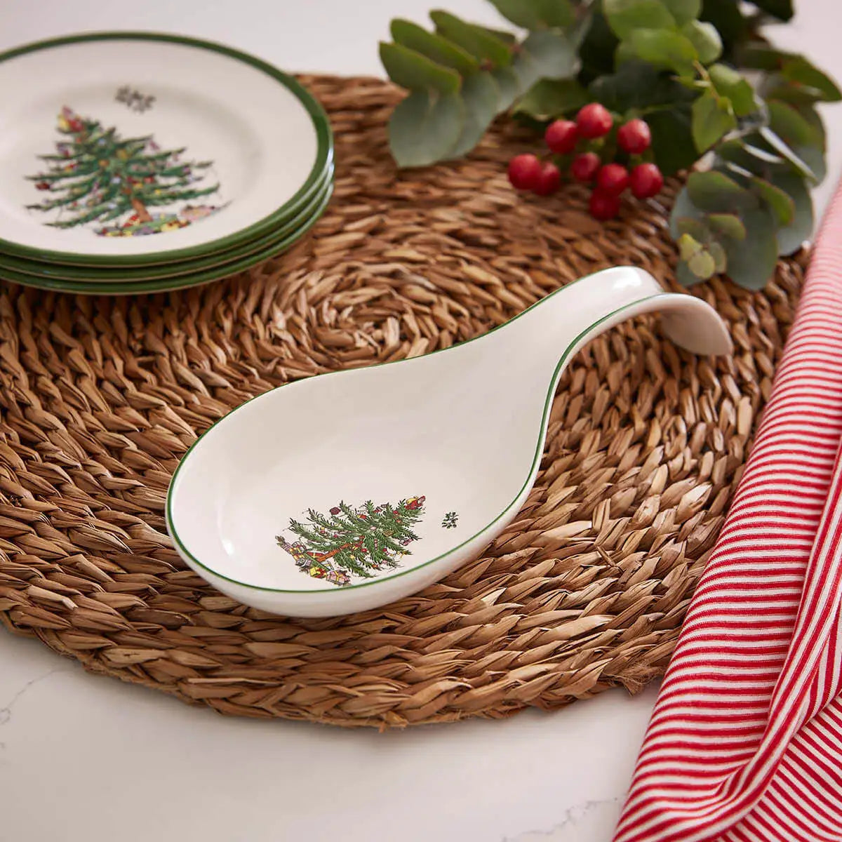Spode Christmas Tree Spoon Rest