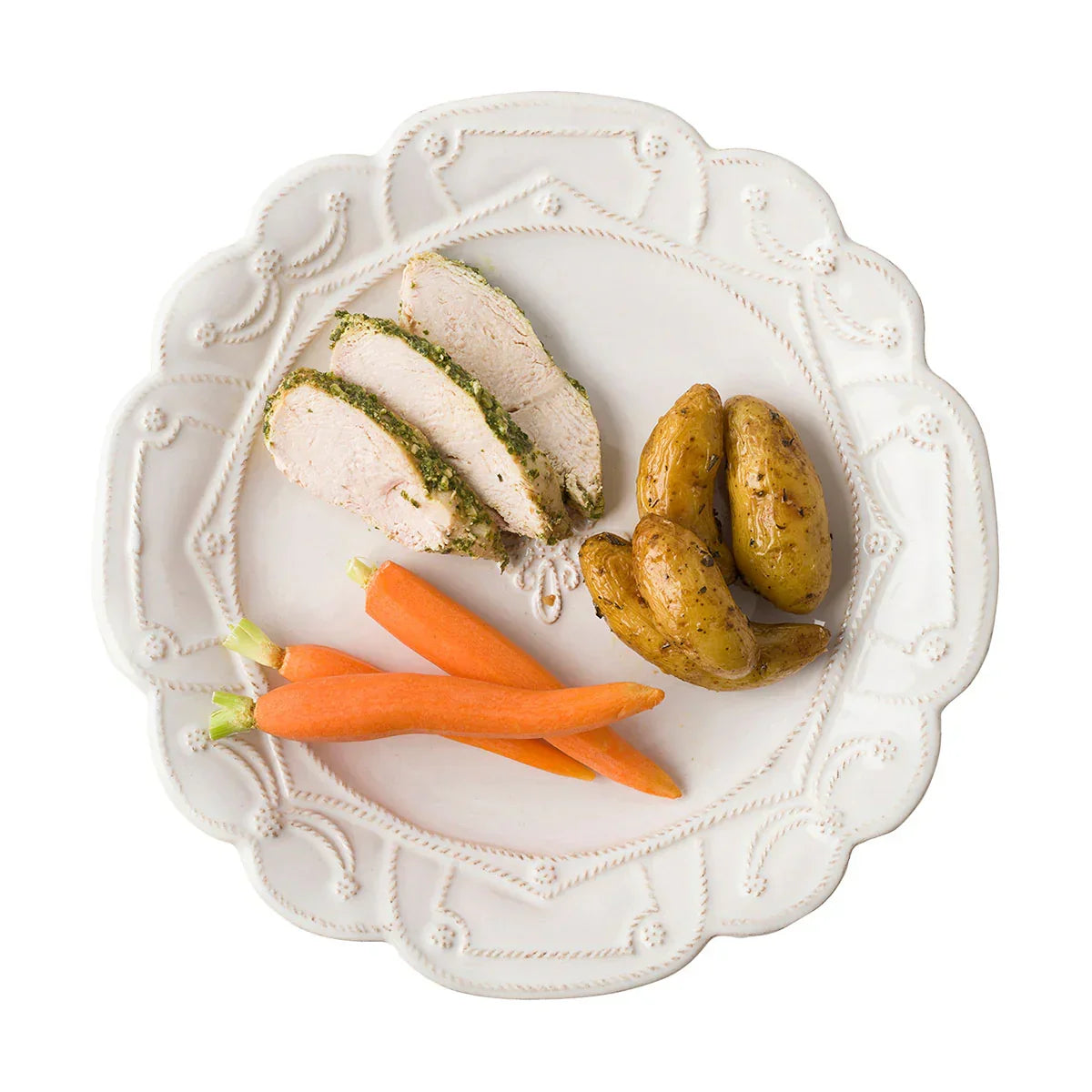 Juliska Jardins du Monde Dinner Plate - Whitewash