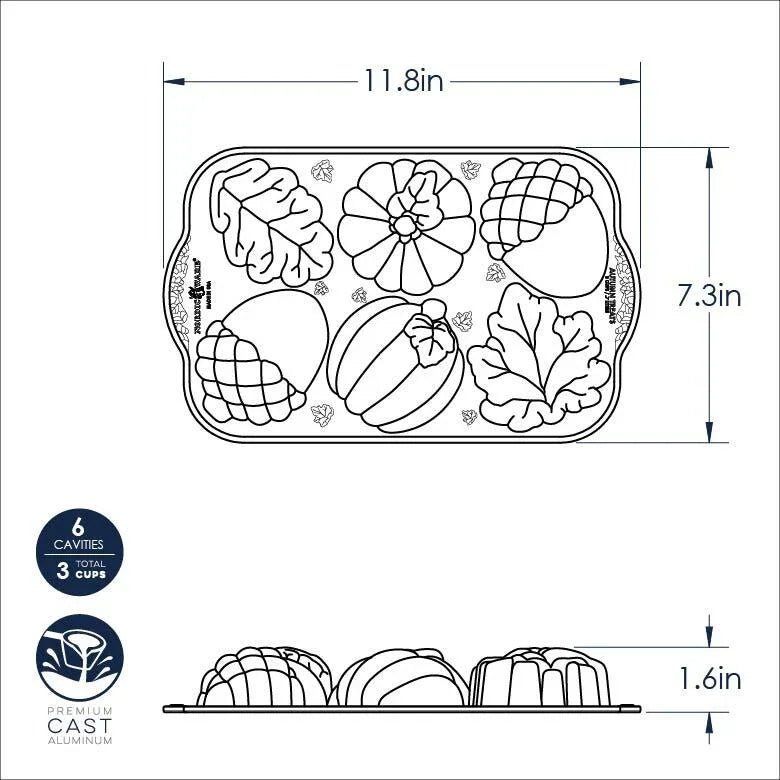Nordic Ware Autumn Treats Pan - Marcel’s Culinary Experience