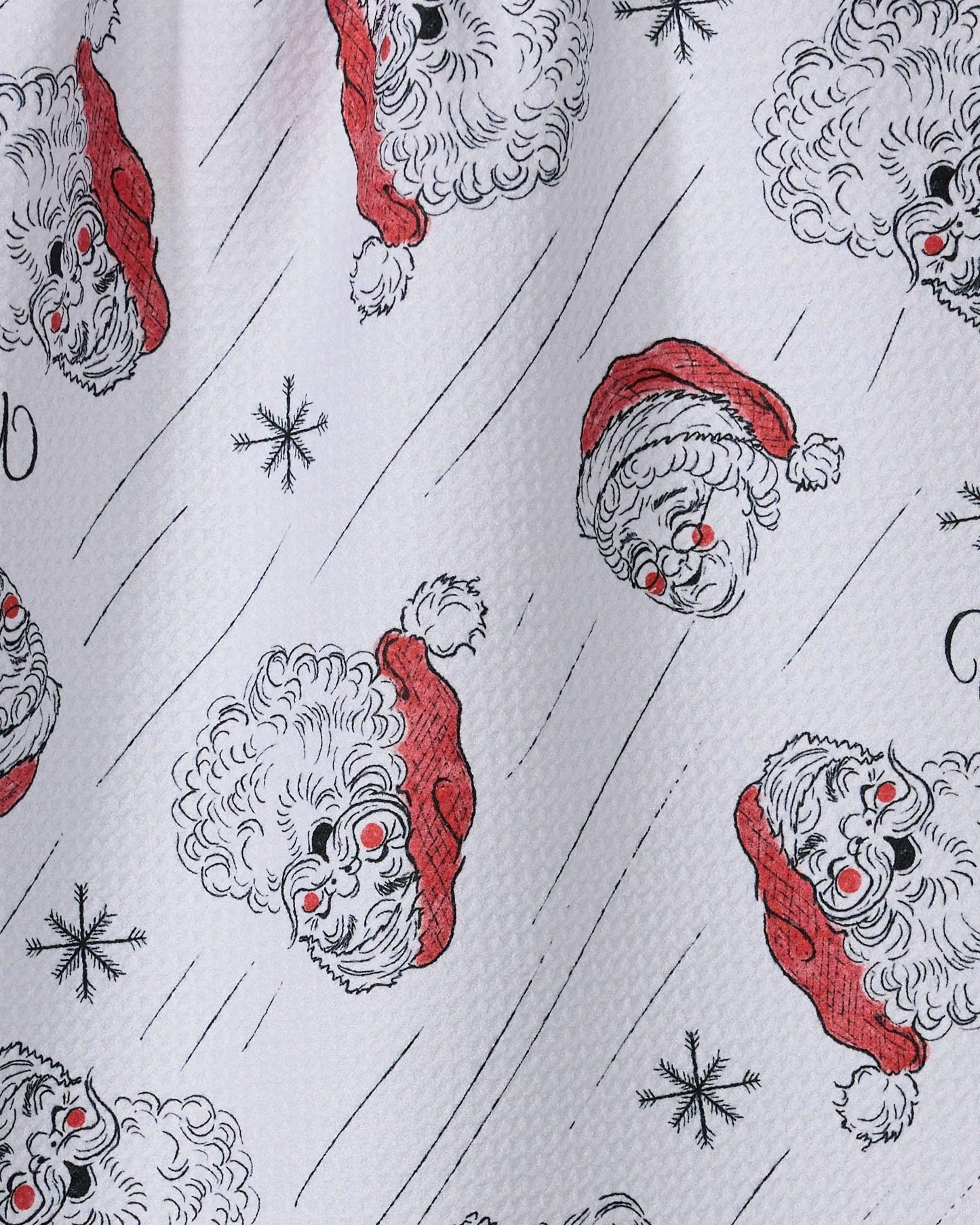 Geometry Claus Family Christmas Tea Towel - Marcel’s Culinary Experience