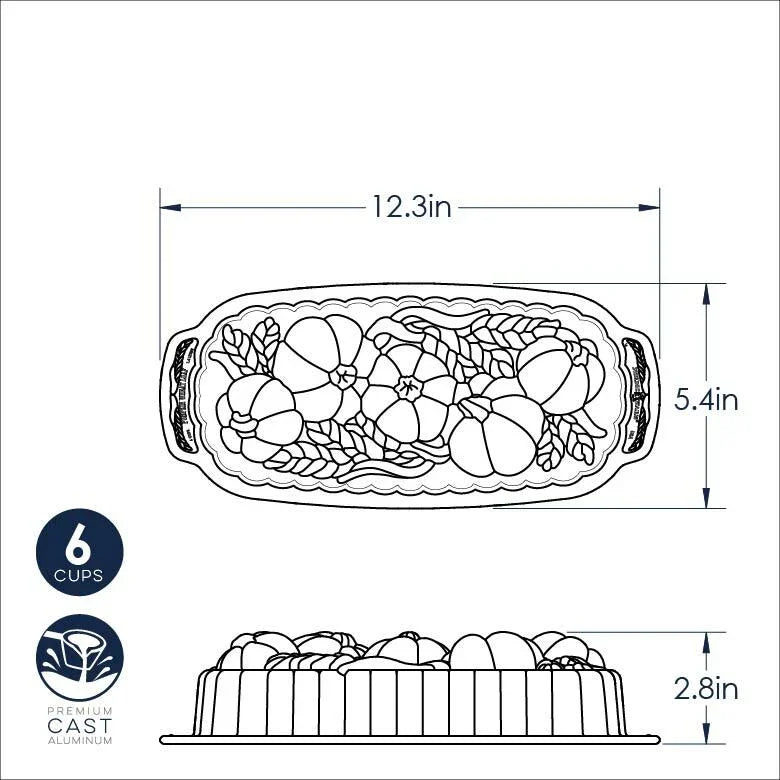 Nordic Ware Wheat & Pumpkin Loaf Pan - Marcel’s Culinary Experience