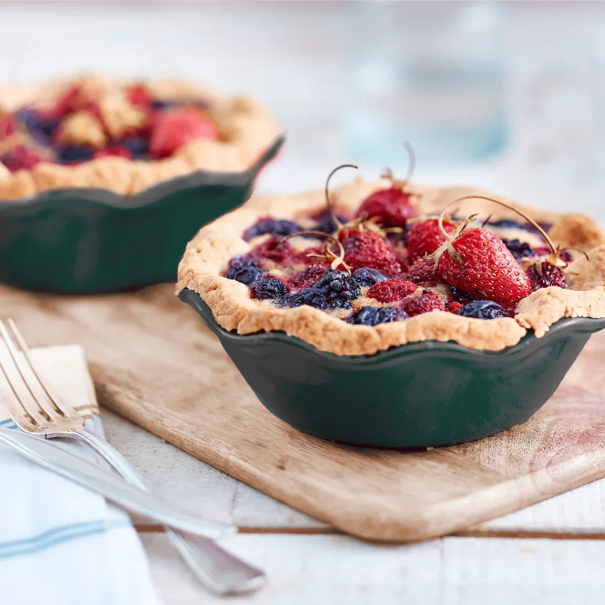 Emile Henry Evergreen Modern Classics Mini Pie Dish (Set of 2)