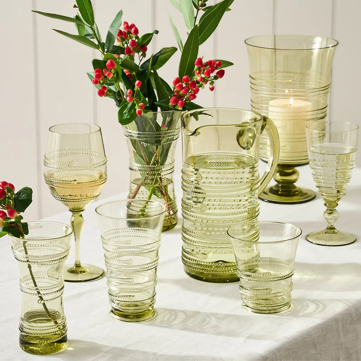 Juliska Ella Large Tumbler, Green