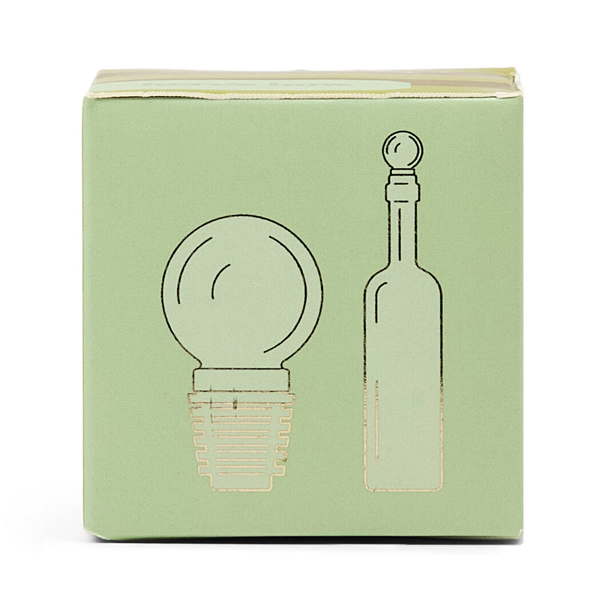 The Moony Glass Bottle Stopper - Olive