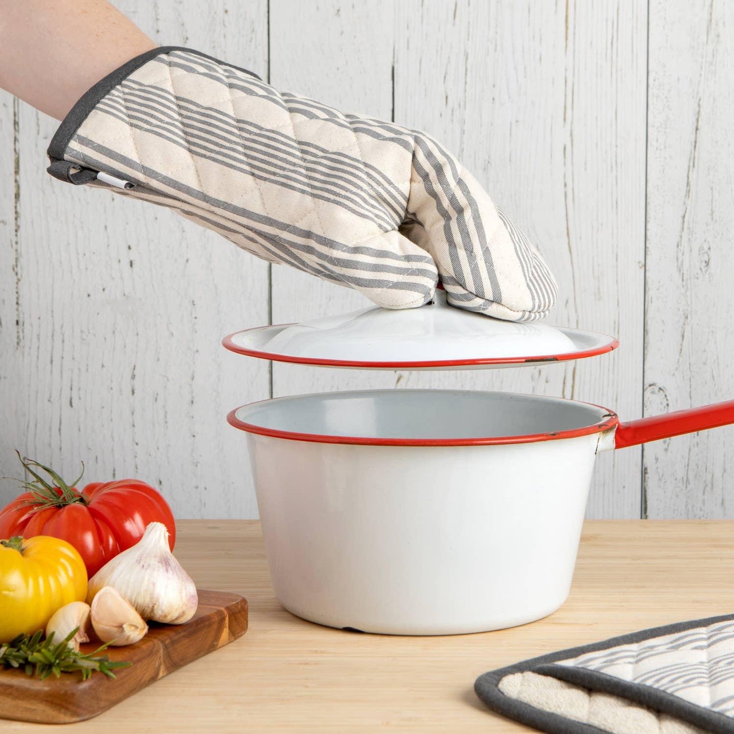 Pencil Stripe Superior Mitt - Marcel’s Culinary Experience