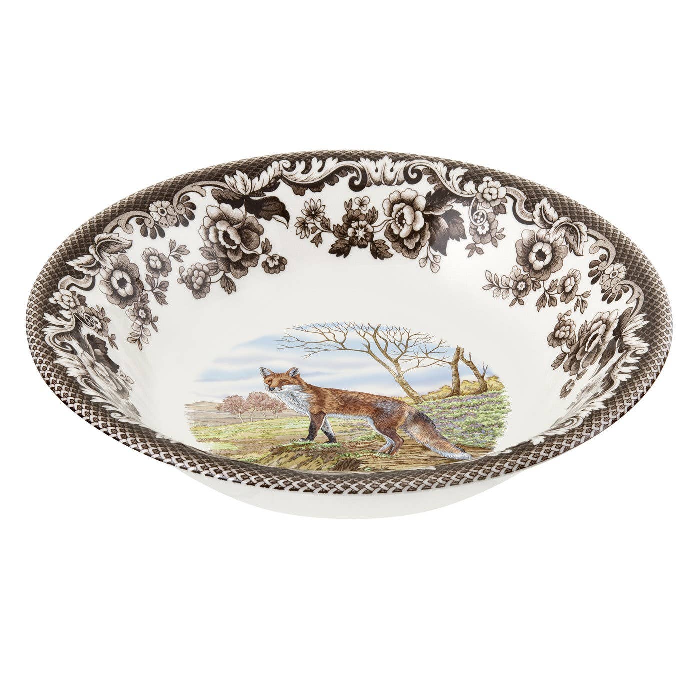 Spode Woodland Ascot Cereal Bowl 8" (Red Fox)