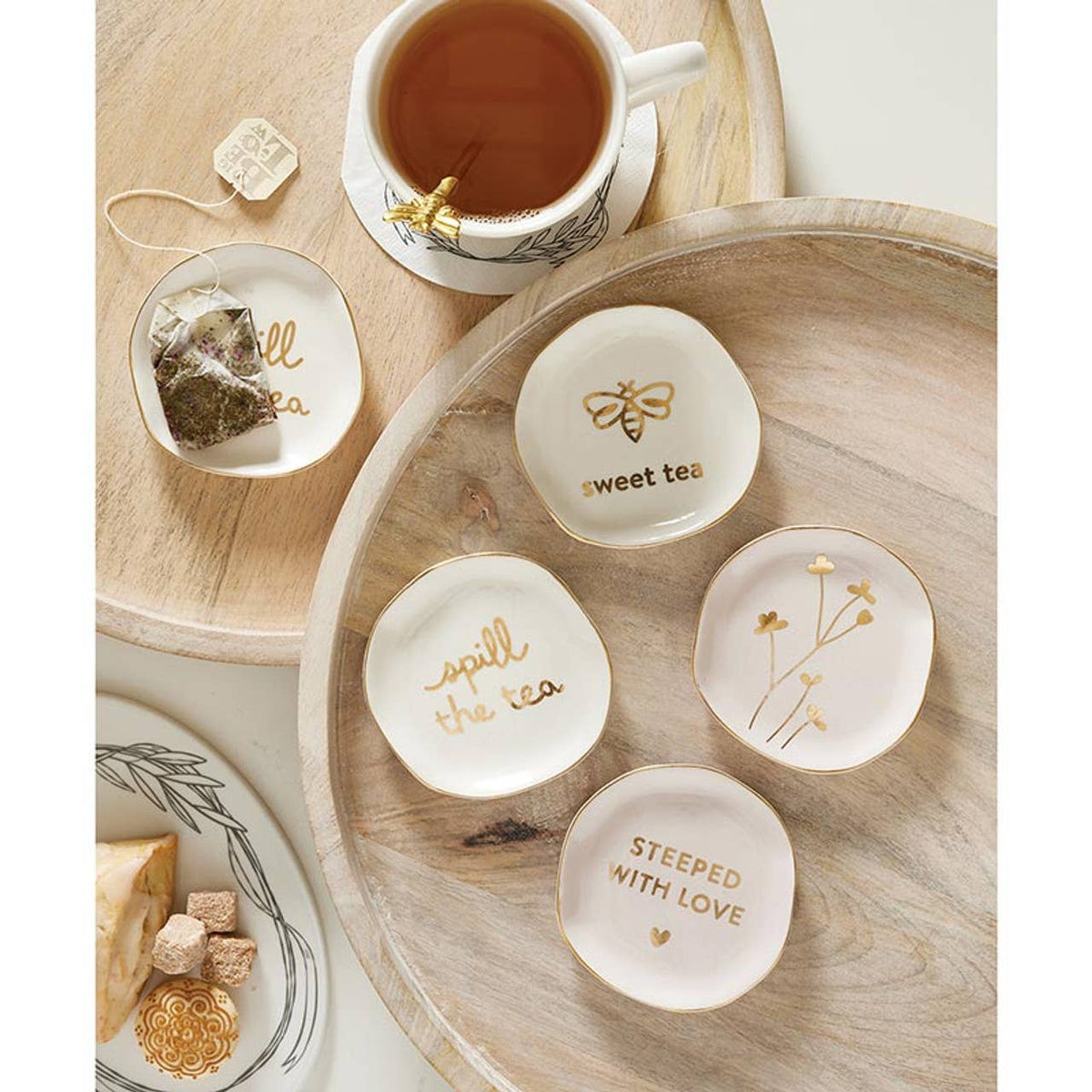 Ceramic Tea Bag Holders - Spill the Tea