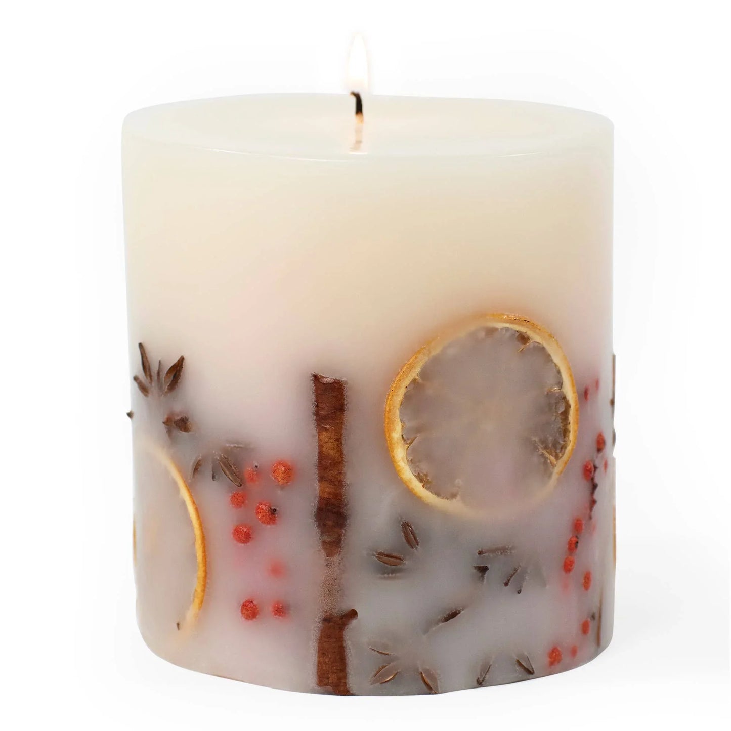 Holiday Memories Botanical Pillar Candle