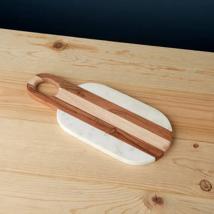 Moa Marble & Wood Oval Board - Marcel’s Culinary Experience