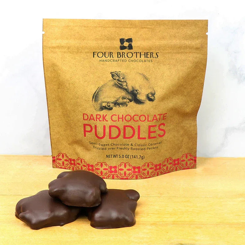 Four Brothers Dark Chocolate Puddles - Marcel’s Culinary Experience